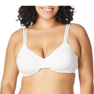 Olga Christina 55063 White Luxury Lift Underwire Bra Lace Accents 36D